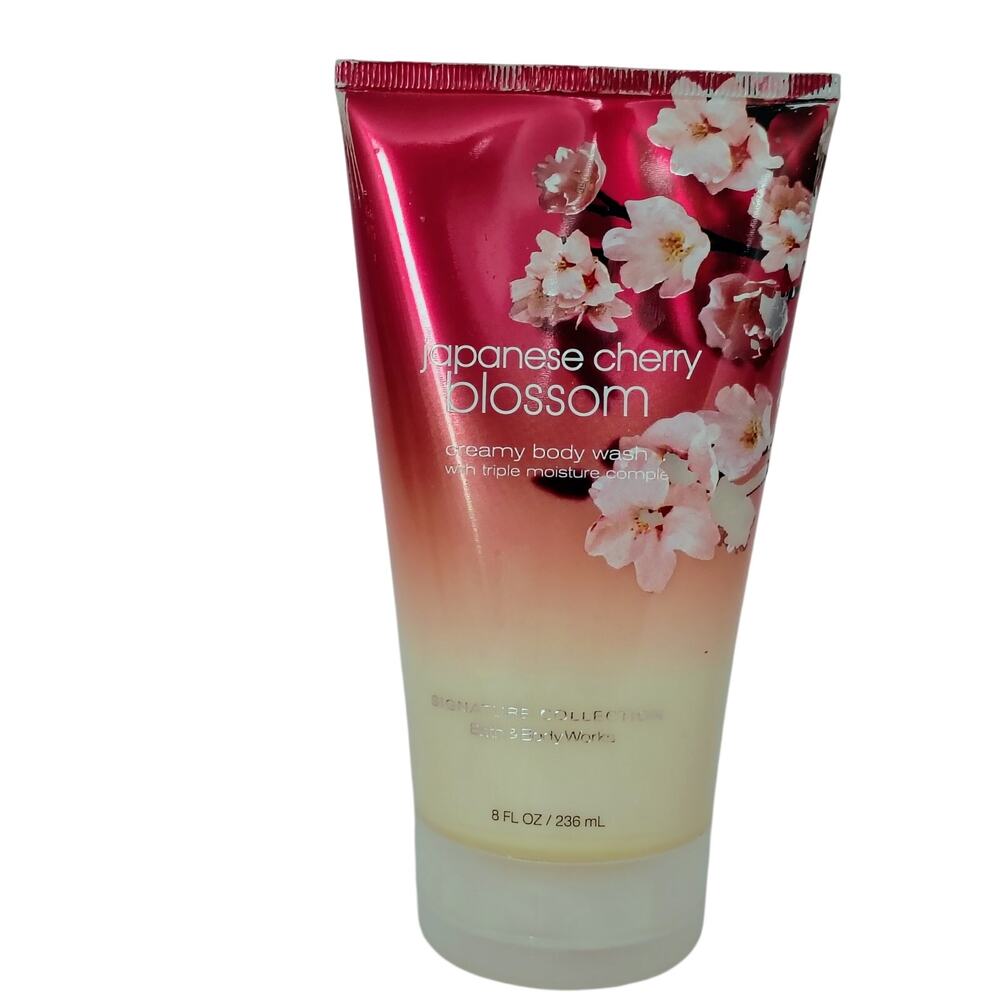 Bath & Body Works Japanese Cherry Blossom Creamy Body Wash Triple Moisture 8 oz.